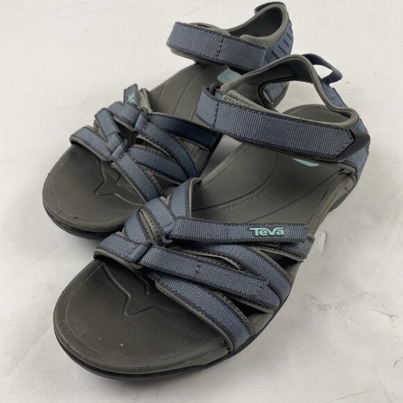 Teva Tirra Sandals Women Size 7.5 Blue Strappy Sport Hiking Walking Shoe #4266 - Picture 2 of 11